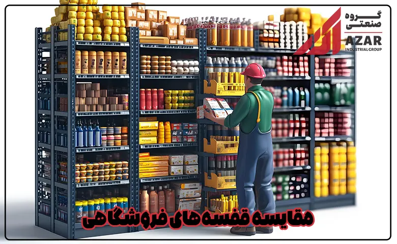 مقایسه قفسه فروشگاهی