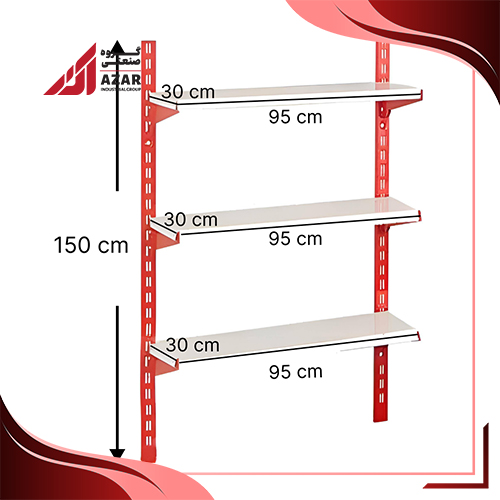 قفسه سوپری 3 طبقه سایز 95×30 ارتفاع 150 سانتی متر قفسه سوپری 3 طبقه سایز 95×30 ارتفاع 150 سانتی متر