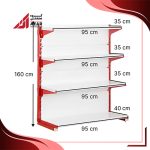 قفسه سوپری‌ خودایست 4‌‌ طبقه 95×35 ارتفاع 160