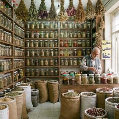 قفسه فروشگاهی برای عطاری